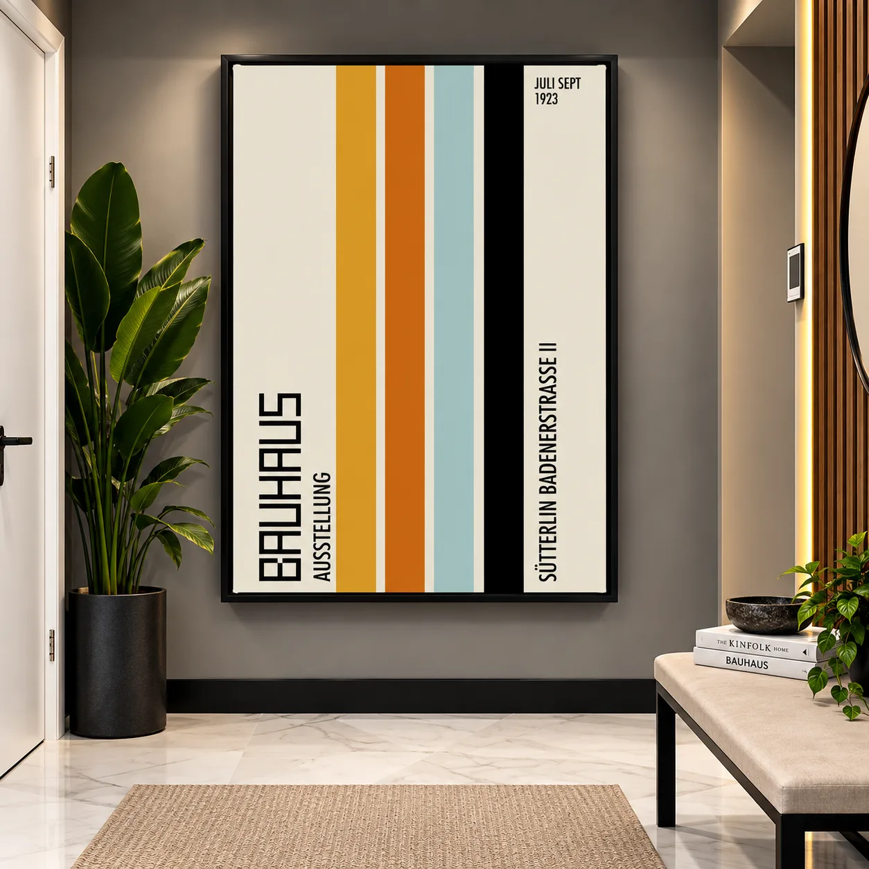 Quadro Decorativo Bauhaus Ausstellung 1923 - Arte Geométrica e Design Modernista
