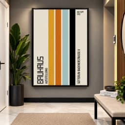 Quadro Decorativo Bauhaus Ausstellung 1923 - Arte Geométrica e Design Modernista