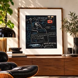 Quadro Decorativo Jean-Michel Basquiat – Kingfish