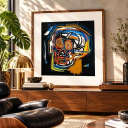 Quadro Decorativo Jean-Michel Basquiat – Cabeza