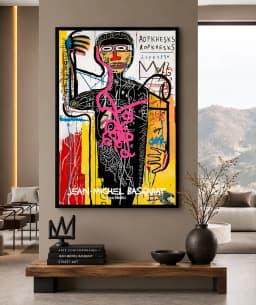 Quadro Decorativo Versus Medici de Jean Michel Basquiat Arte Grafite
