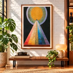 Quadro Decorativo Group X No 1 Altarpiece 1915 Obra da Artista Hilma Af Klint