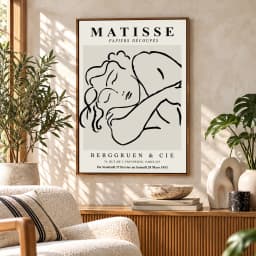 Quadro Decorativo Henri Matisse – Mulher Dormindo Papiers Découpés