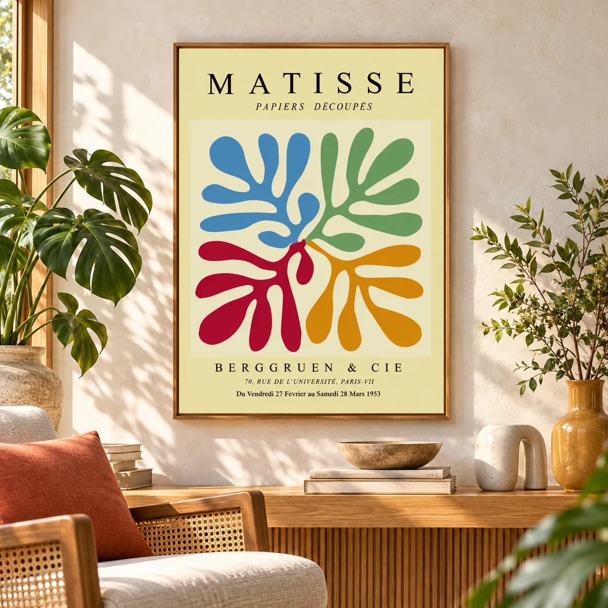 Quadro Decorativo Henri Matisse – Papiers Découpés Berggruen & Cie
