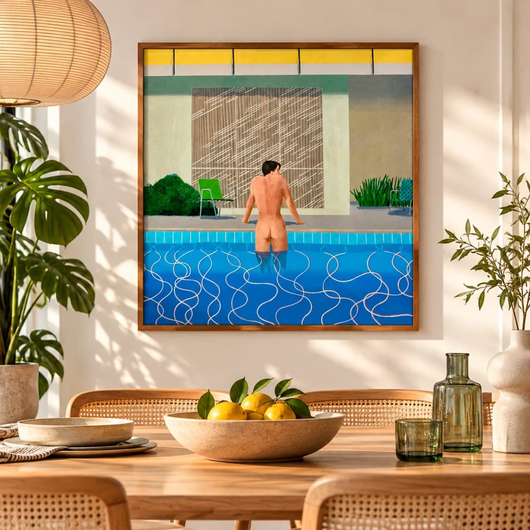 Quadro Decorativo David Hockney – Peter Getting Out of Nick’s Pool