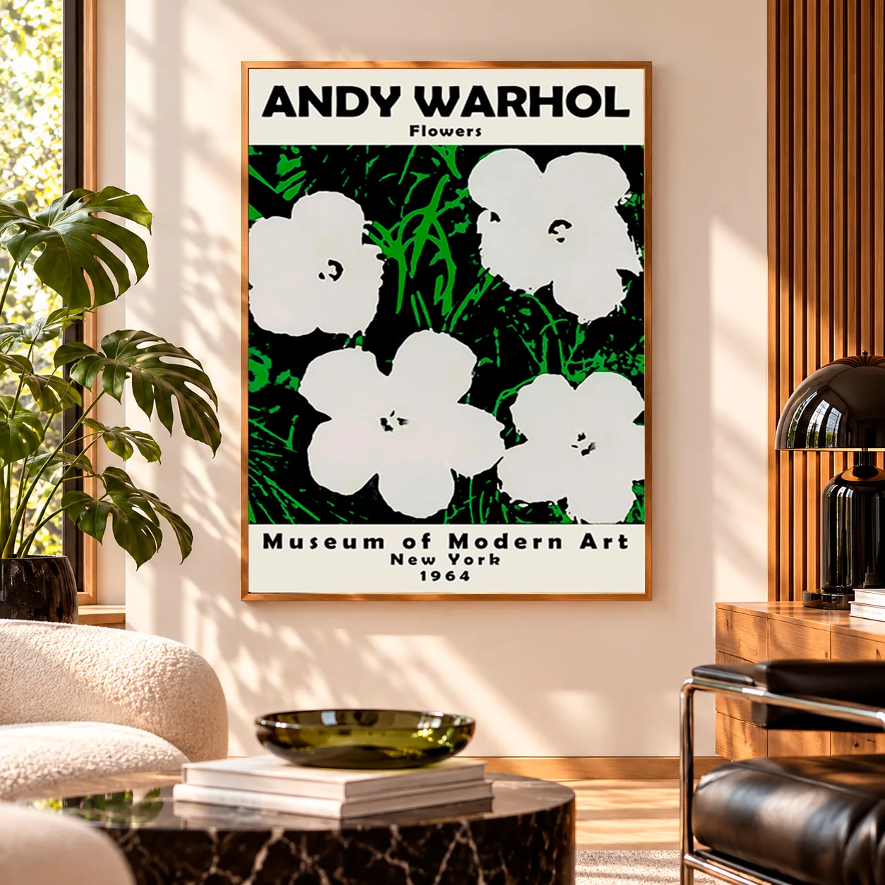 Quadro Decorativo Andy Warhol Flowers – Museum of Modern Art New York 1964