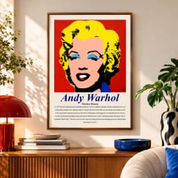 Quadro Decorativo Marilyn Monroe Obra do Artista Andy Warhol