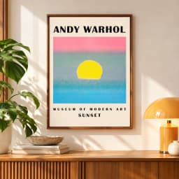 Quadro Decorativo Sunset Obra do Artista Artista Andy Warhol