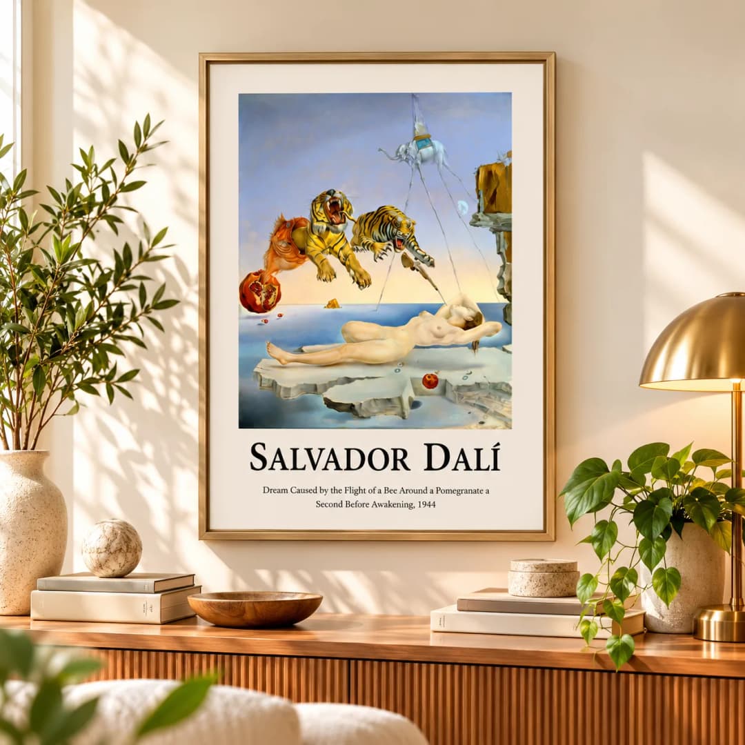 Quadro Decorativo Salvador Dalí – Sonho Causado pelo Voo de uma Abelha
