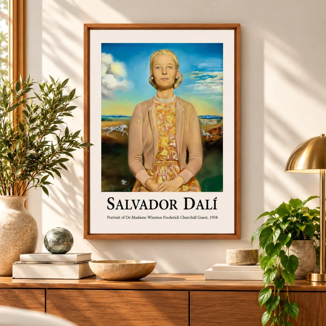 Quadro Decorativo Salvador Dalí – Portrait of Mrs. Winston Frederick Churchill Guest