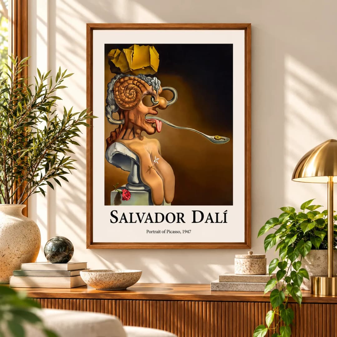 Quadro Decorativo Salvador Dalí – Retrato de Picasso