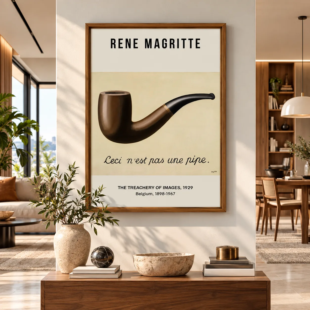 Quadro Decorativo René Magritte – A Traição das Imagens (1929)