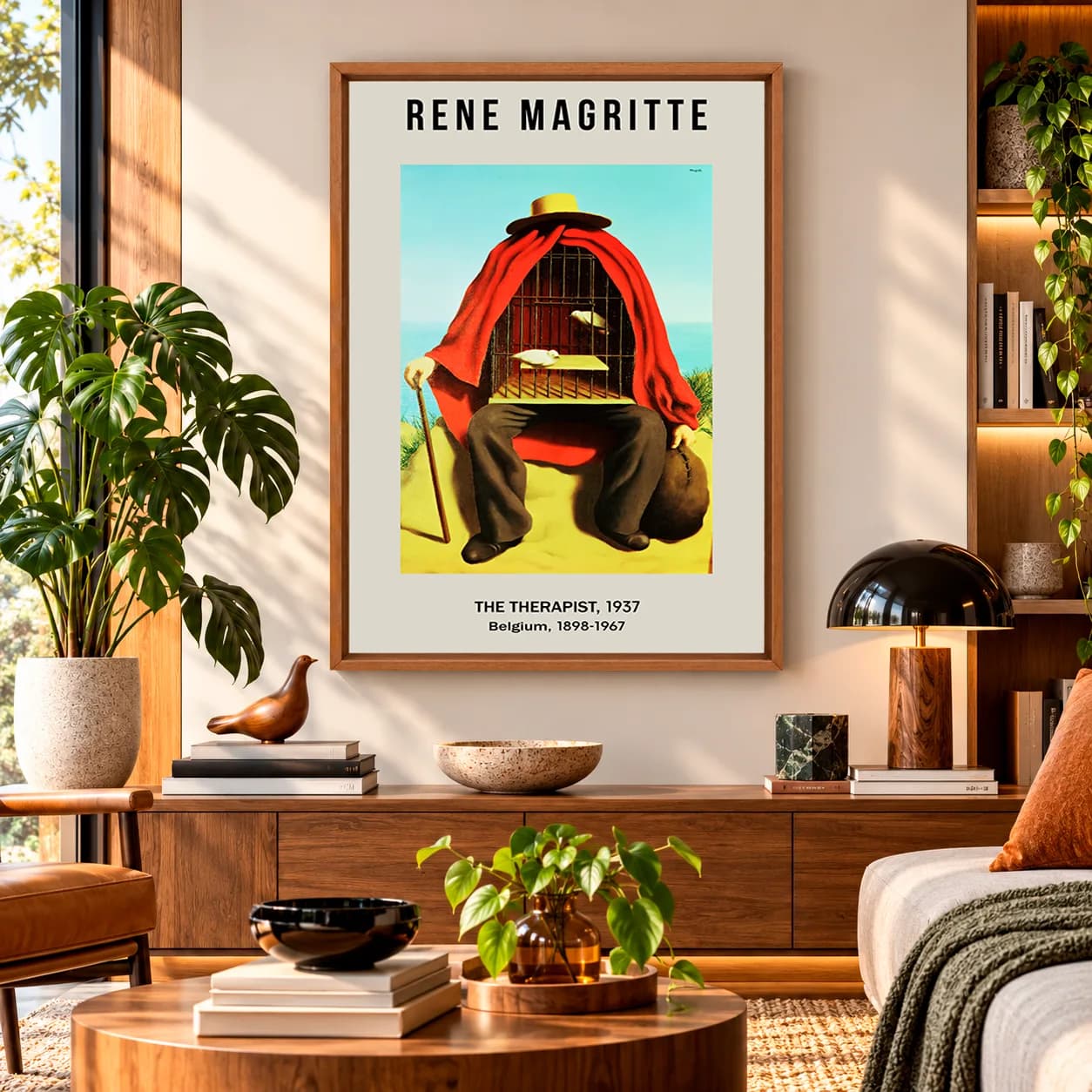 Quadro Decorativo René Magritte – O Terapeuta (Le Thérapeute)