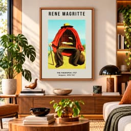 Quadro Decorativo René Magritte – O Terapeuta (Le Thérapeute)