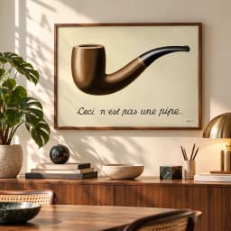 Quadro Decorativo René Magritte – Ceci N'est Pas Une Pipe