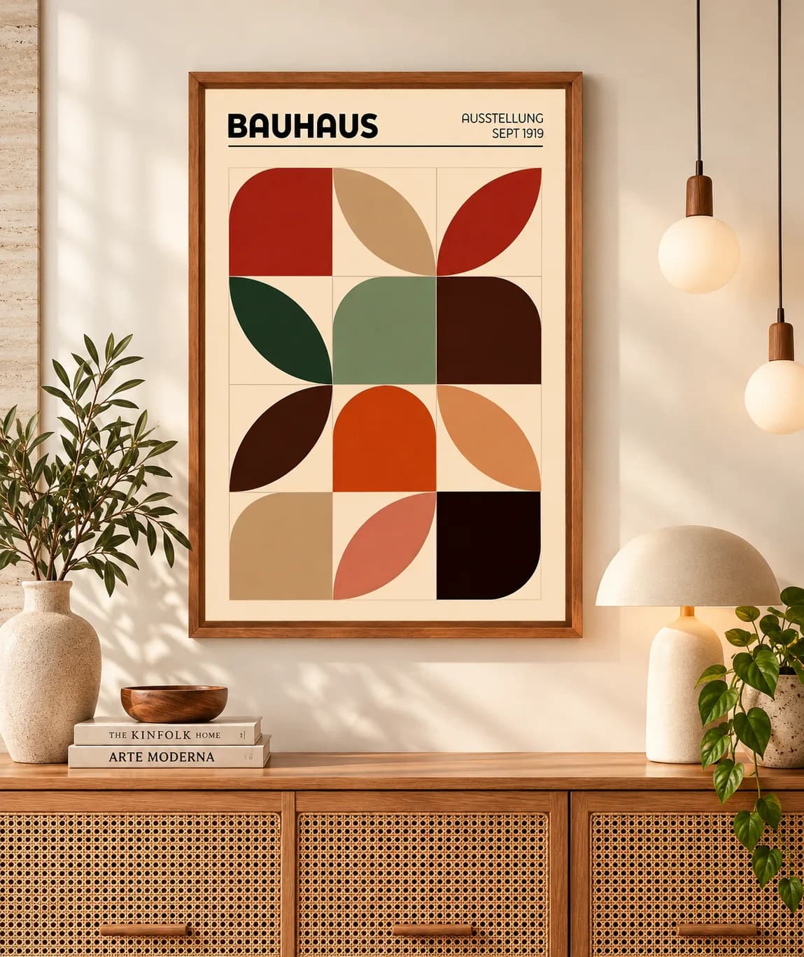 Quadro Decorativo Bauhaus Ausstellung 1919 – Arte Geométrica