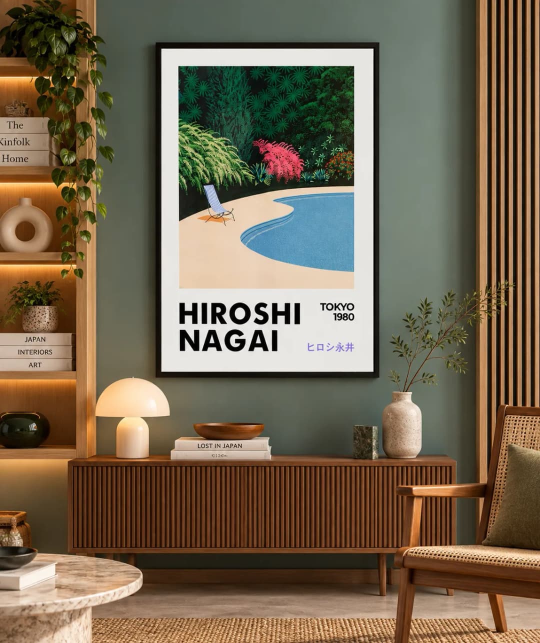 Quadro Decorativo Poolside Garden – Hiroshi Nagai