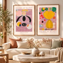 Kit Duo Quadros Decorativos Hilma af Klint – The Ten Largest Nº 6 e Nº 7