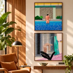 Kit Duo Quadros Decorativos David Hockney – Pool & Shower