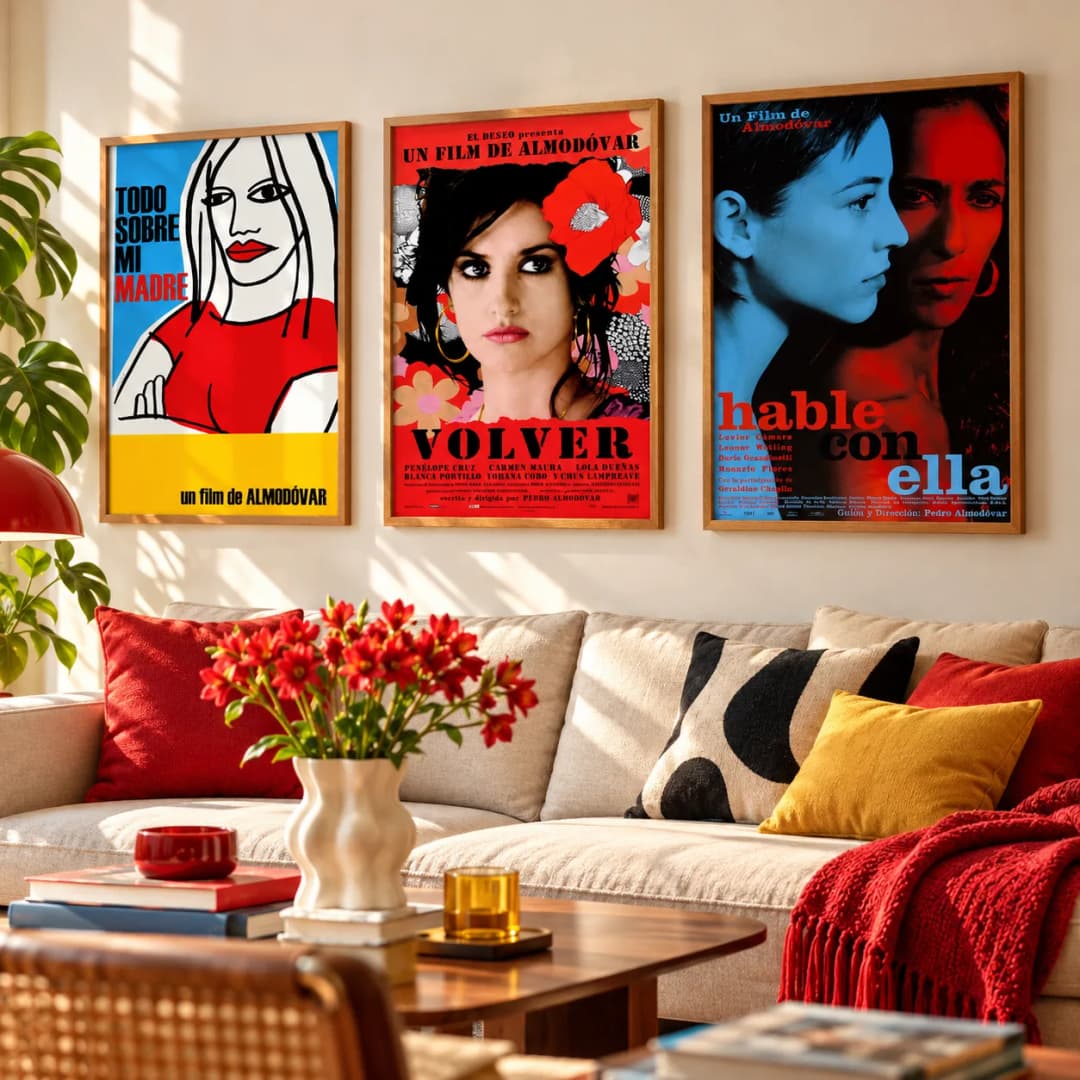 Kit Trio Quadros Decorativos – Cinema de Pedro Almodóvar