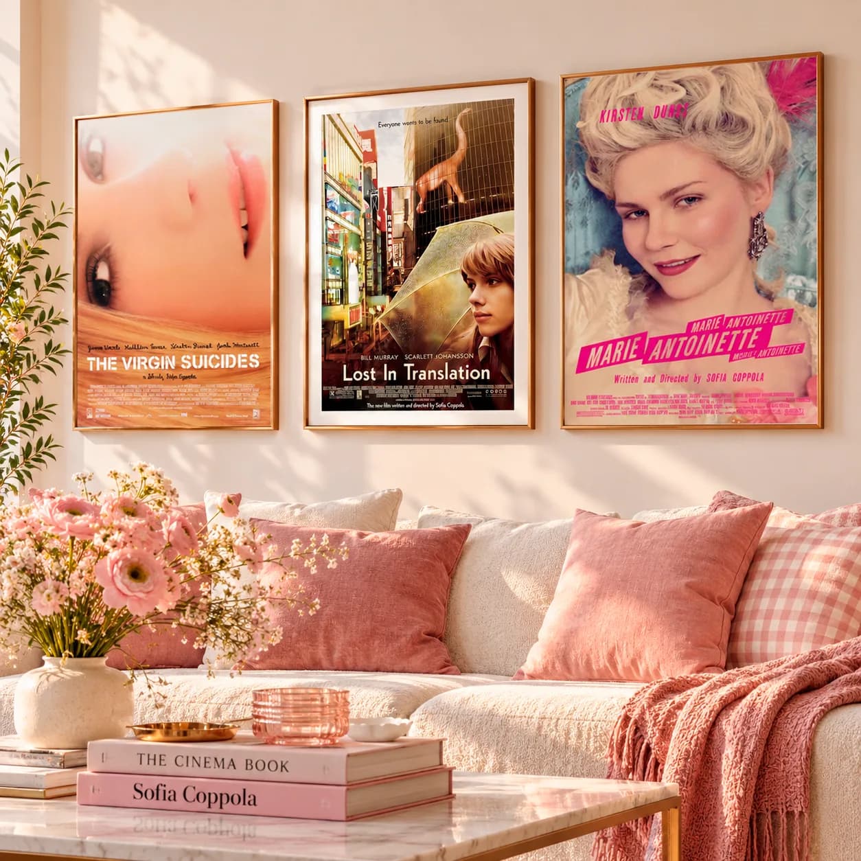 Kit Trio Quadros Decorativos Sofia Coppola – Cinema Cult